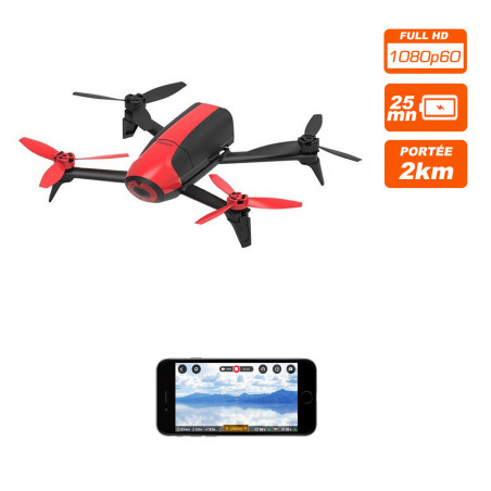 DRONE PARROT BEBOP 2 ROUGE